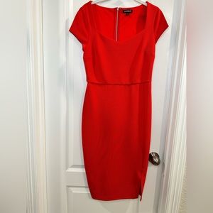Red Body-con dress Size Small